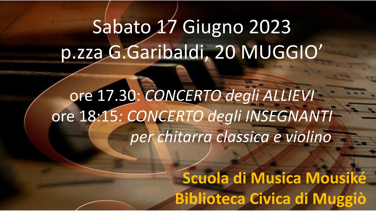 Concerti d'estate della Scuola di Musica Mousiké