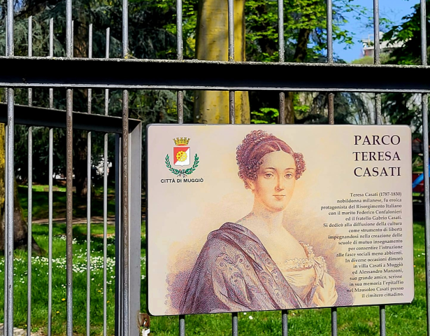 Inititolazione del Parco Teresa Casati