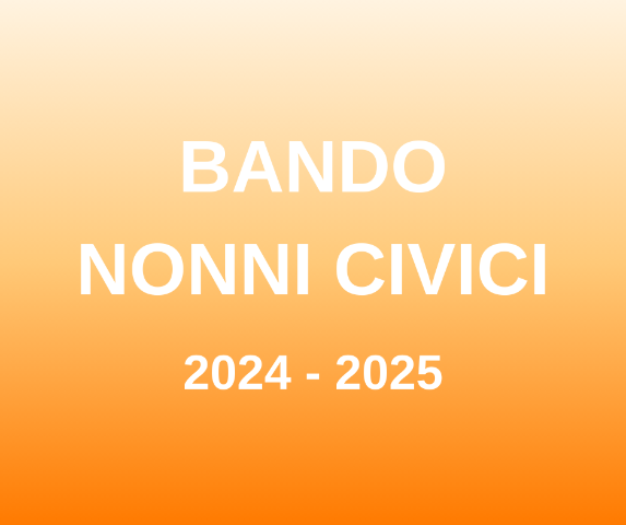 Bando Nonni Civici 2024-2025